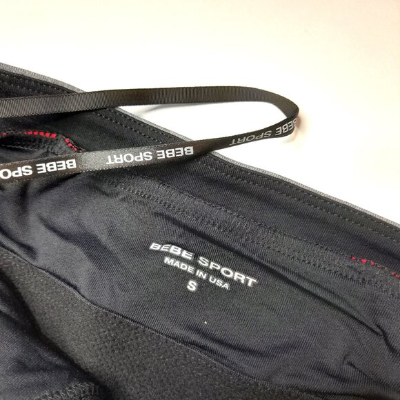 Sexy 2000s BEBE SPORT Red Cheetah Corset Halter Sport Top (Size Small) - Picture 4 of 6